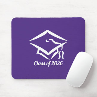 Mousepad Turma de Graduação de 2025 PURWHT Personalizar Ano