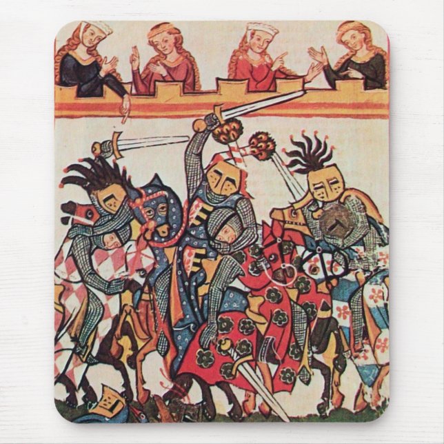 MOUSEPAD TURNAÇÃO MEDIEVAL, LUTA CONTRA KNIGHTS E DAMSELS (Frente)