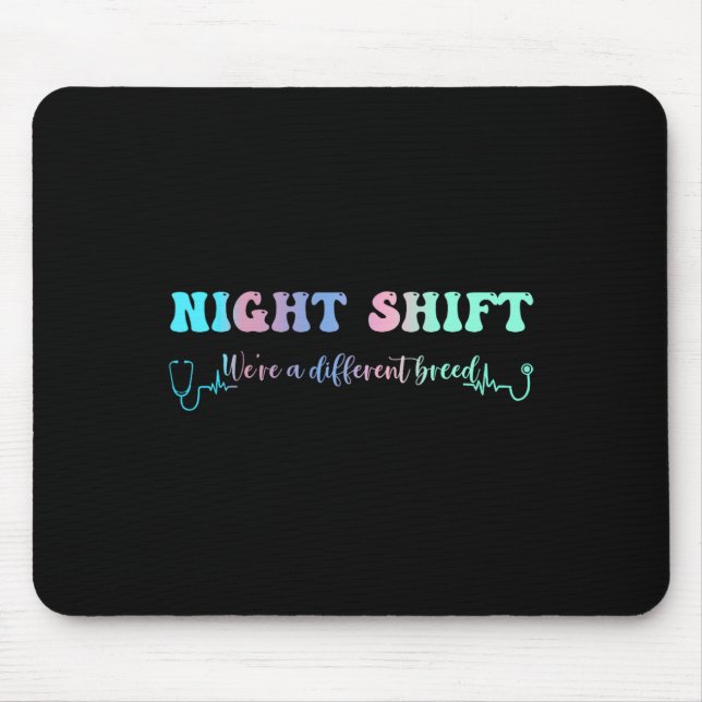 Mousepad Turno Noturno Enfermeiro De Diferentes Rn (Frente)