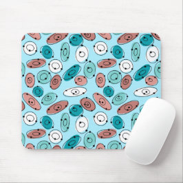 Mousepad Turquesa de Ovalas Atômicas