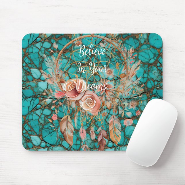 Mousepad Turquesa Dream Catcher (Com mouse)