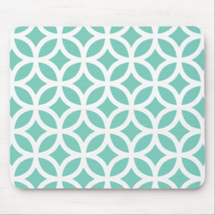 Mousepad Turquesa geométrica