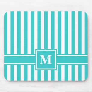 Mousepad Turquesa Moderna Greve com Monograma