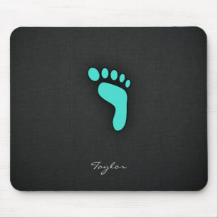 Mousepad Turquesa, Pegada Verde Azul