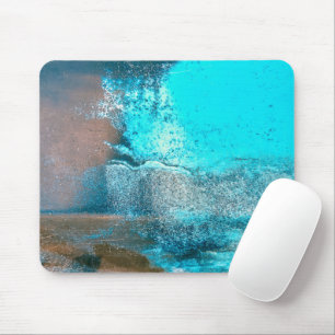 Mousepad Turquesa Texturizada Abstrato