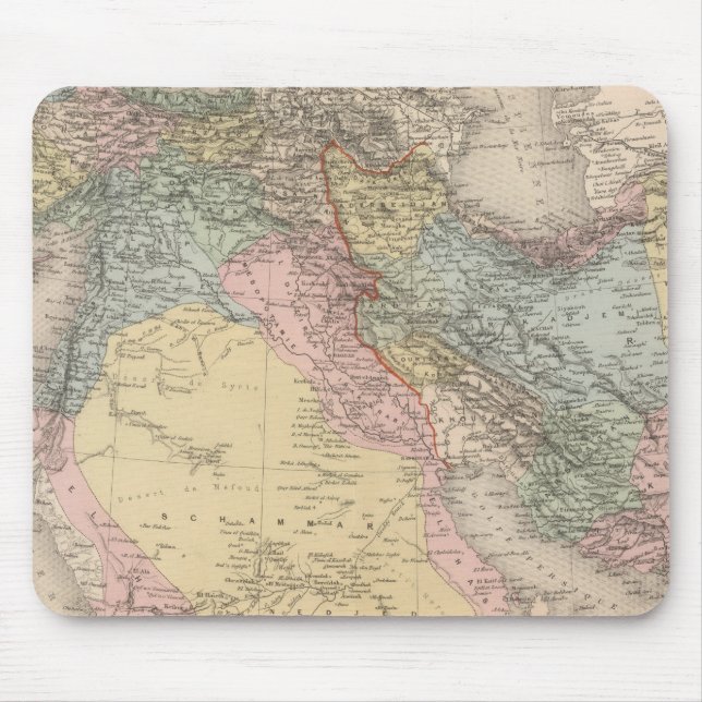 Mousepad Turquia asiática e Pérsia (Frente)
