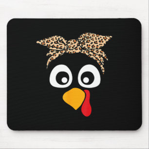 Mousepad Turquia Enfrenta Cabeça-Leopardo Mulheres em Ação