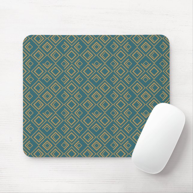 Mousepad Turquoise Art Deco (Com mouse)