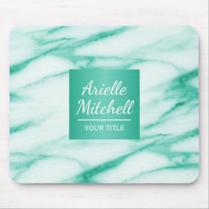 Mousepad Turquoise Elegante Profissional Alabastro Marble