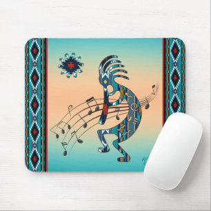 Mousepad Turquoise Kokopelli
