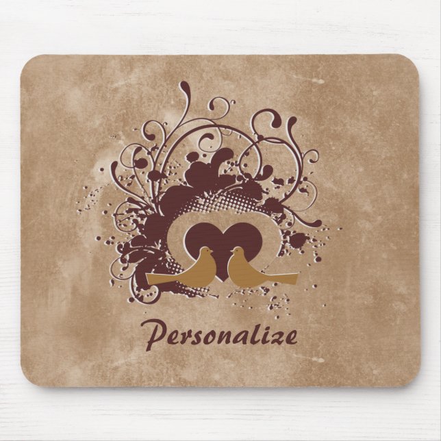 Mousepad Tuscan Brown ama Aves Com Nome (Frente)
