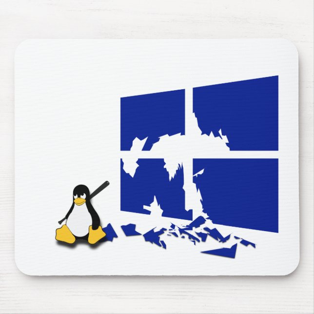 Mousepad Tux o pinguim do Linux ganha medieval (Frente)