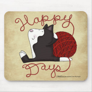 Mousepad Tuxedo Cat - Dias Felizes