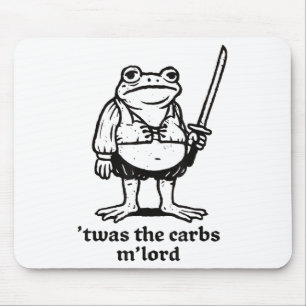 Mousepad Twas The Carbs Mlord Engraçado Memória Medieval Do