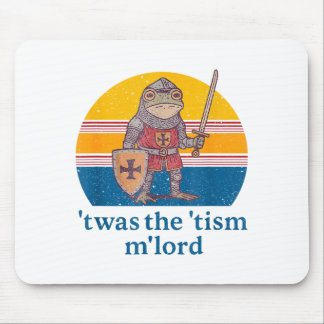 Mousepad Twas The Tism M Lord Frog Knight - Autism Awarenes