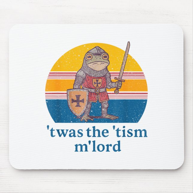 Mousepad Twas The Tism M Lord Frog Knight - Autism Awarenes (Frente)