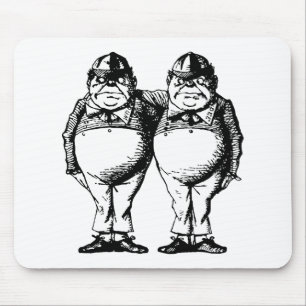Mousepad Tweedle Dee e Tweedle Dum coberto