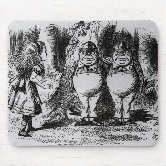 Mousepad Tweedledum e Tweedledee (Frente)