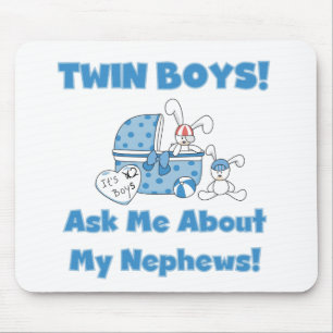 Mousepad Twin Boys Perguntam Sobre Meu Sobrinho