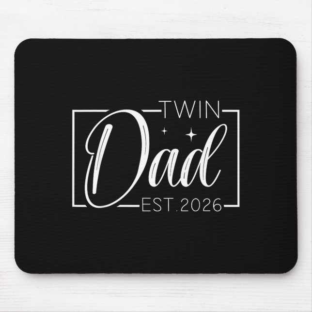 Mousepad Twin Dad Father Mother Of Twins Est 2026 Father's  (Frente)