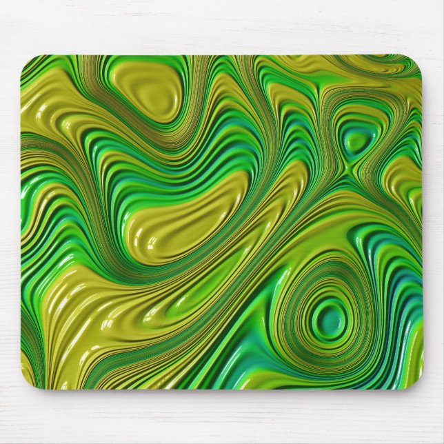 Mousepad ~ TWIRLS em GLOSS ~ Fractal ~ Original ~ Pad do mo (Frente)