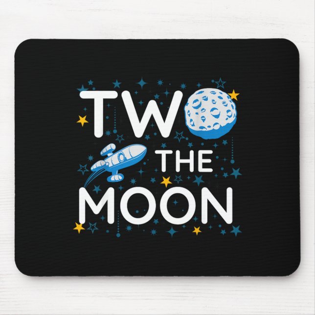Mousepad Two The Moon 2nd Planets Lover Birthday Space Rock (Frente)