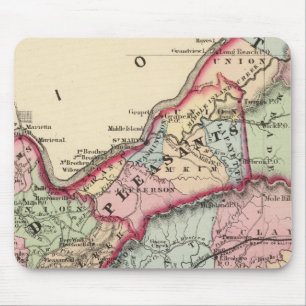 Mousepad Tyler, Ritchie, Pleasants, Wood, condados Wirt