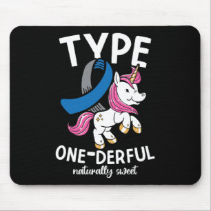 Mousepad Type One Derful Naturalmente Doce Diabetes
