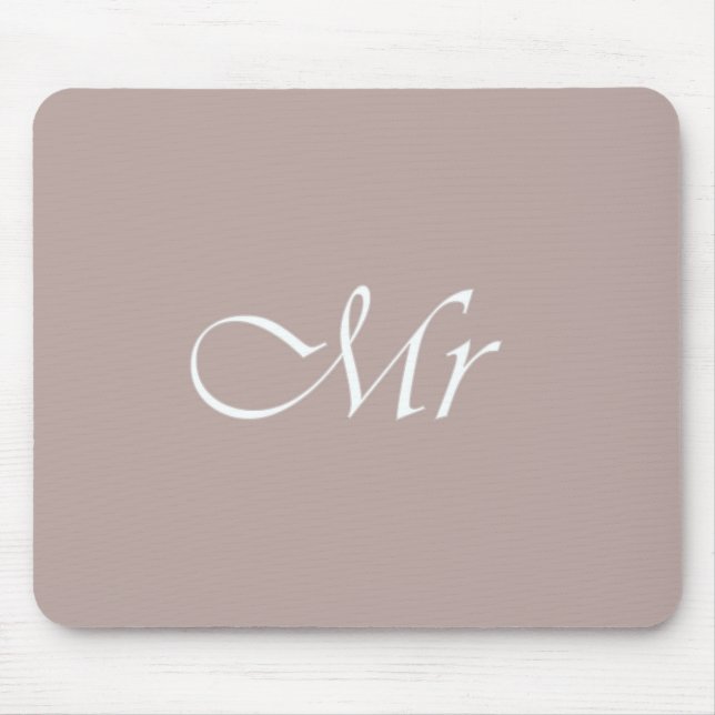 Mousepad Typografia Beige (Frente)