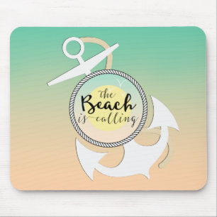 Mousepad Typografia náutica de Summer Beach