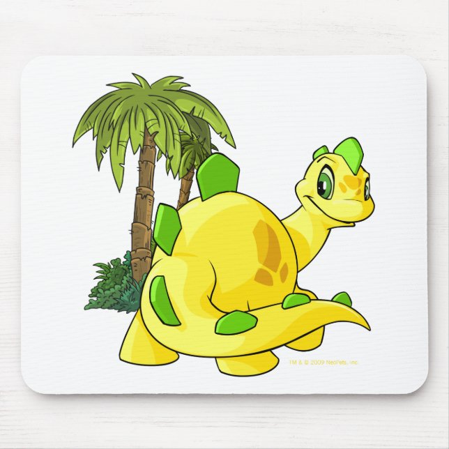 Mousepad Tyrannian Chomby amarelo que olha (Frente)