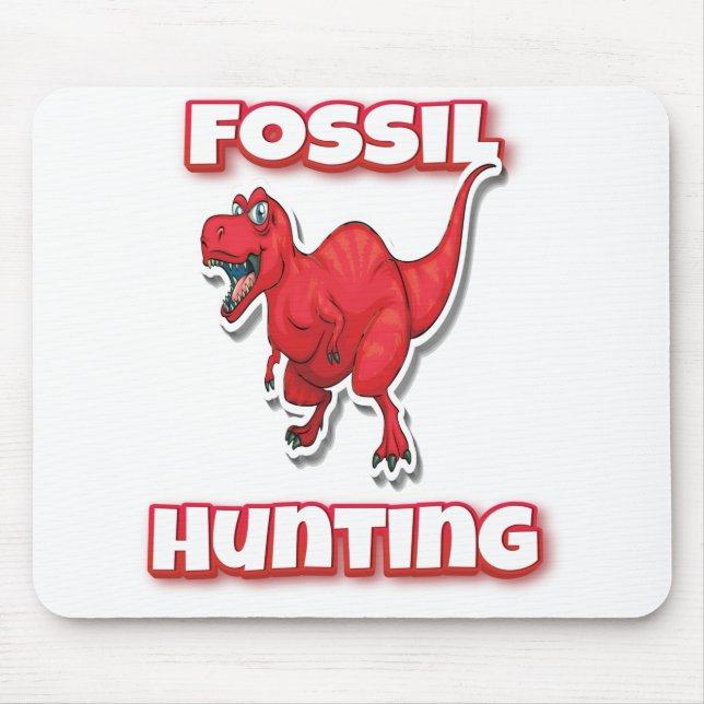 Mousepad Tyrannosaurus caçadores fósseis (Frente)