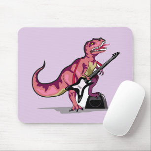 Mousepad Tyrannosaurus Rex Tocando Violão.