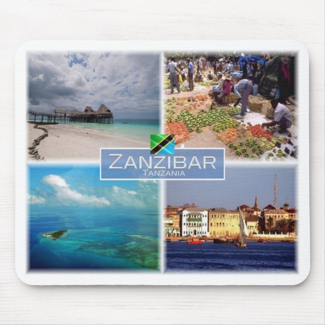 Mousepad TZ Tanzânia - Zanzibar - (Frente)