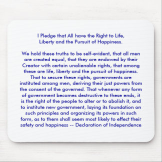 Mousepad !!! U cria a declaração de independência