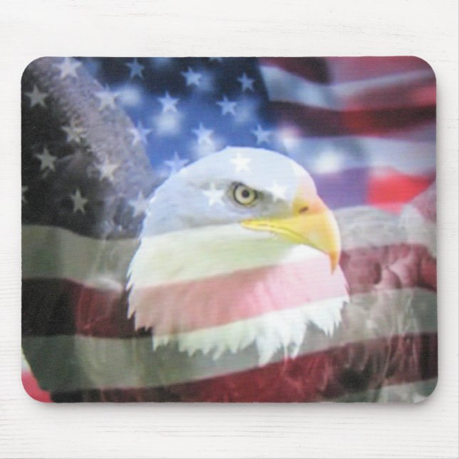 Mousepad U.S.A. Eagle & bandeira (Frente)