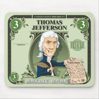Mousepad U.S. Presidentes Mousepad: #3 Thomas Jefferson