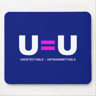 Mousepad U=U O HIV Indetectável Igual a Intransmissível