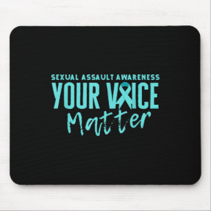 Mousepad Ual Ault Awarness 2025 Teal Ribbon Your Voice S