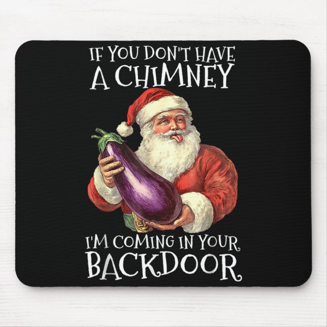 Mousepad Ual Innuendo Santa Rude Christmas  (Frente)