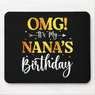 Mousepad Uau É O Aniversário Da Minha Nana Feliz Aniversári