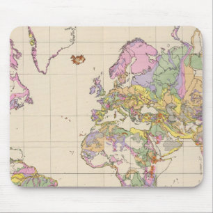 Mousepad Ubersicht der Erde - Visão geral do mapa da Terra