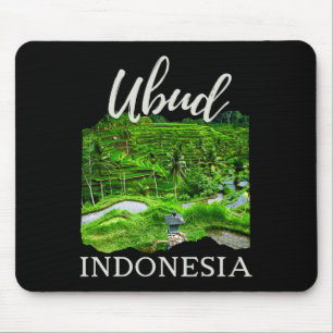 Mousepad Ubud Li Indonésia Lembrança Yoga Meditação Arroz P