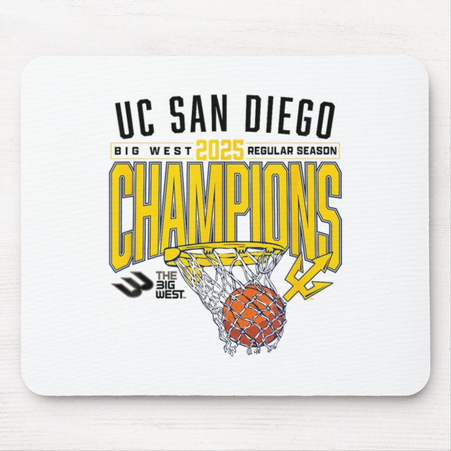 Mousepad Uc San Diego Tretons 2025 Regular Season Basketbal (Frente)