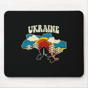 Mousepad Ucrânia Antiga Ucrânia País Arco-íris Retro 70