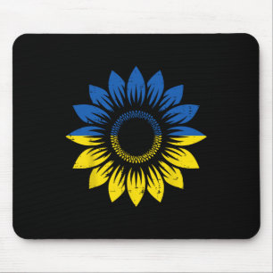 Mousepad Ucrânia Azul Amarelo Girassol Orgulho Ucraniano Ho