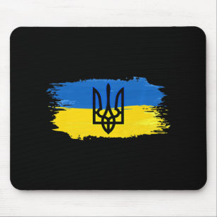 Mousepad Ucrânia: Bandeira Apoiando Orgulho Ucraniano