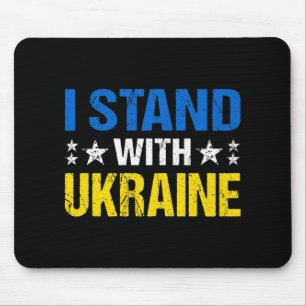 Mousepad Ucrânia Bandeira Retro Vintage Homens Ucranianos P