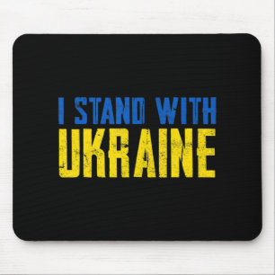 Mousepad Ucrânia com desconforto Bandeira Ucraniana Amantes