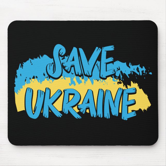 MOUSEPAD UCRÂNIA DE SALVAMENTO AZUL E AMARELO (Frente)
